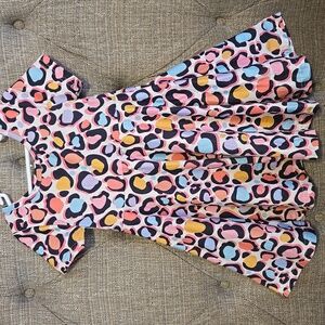 Colorful Leopard Print Twirl Dress